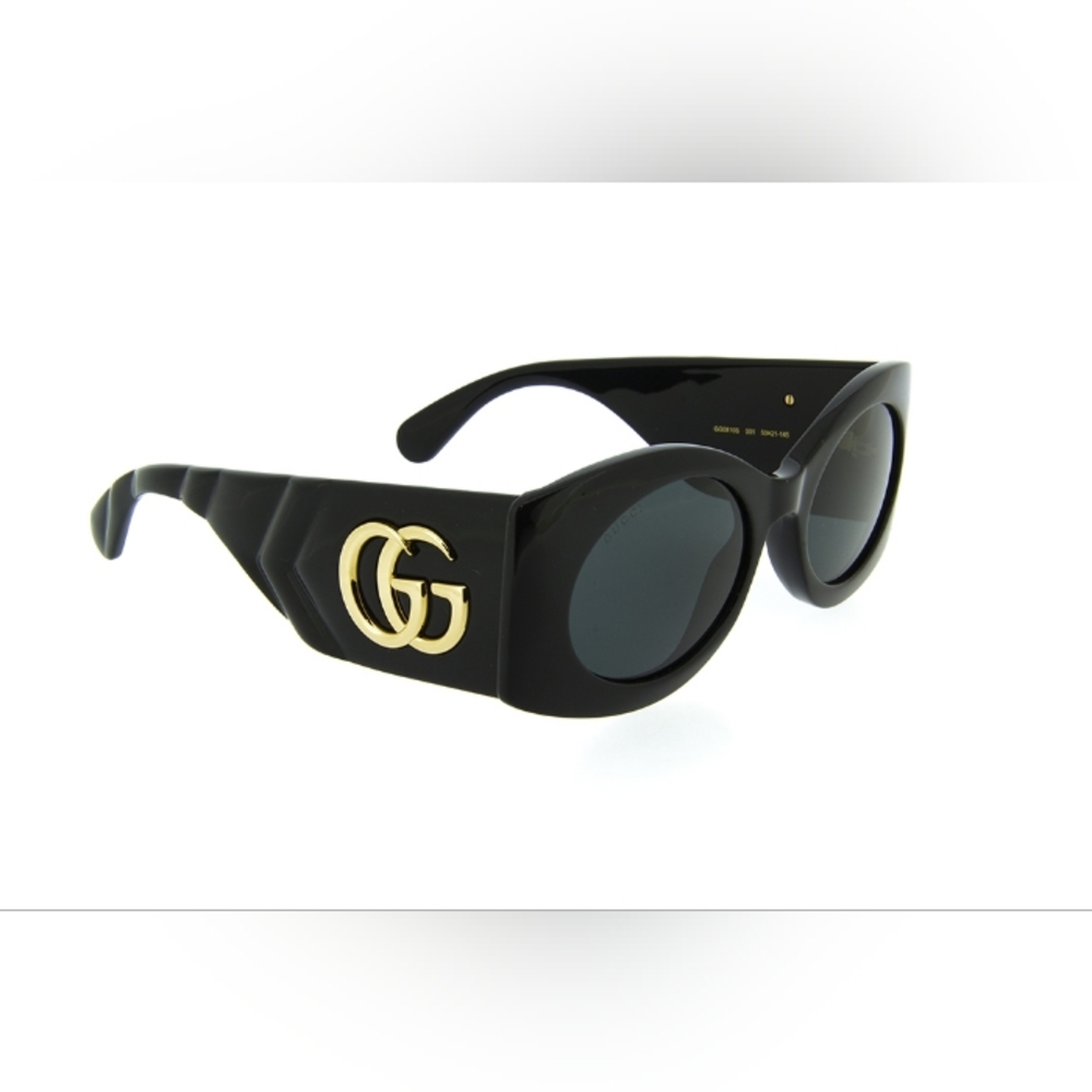 NEW GUCCI WOMEN'S SUNGLASSES GG0810S 001 BLACK GUCCI EYEWEAR GG0810S - Picture 5 of 9